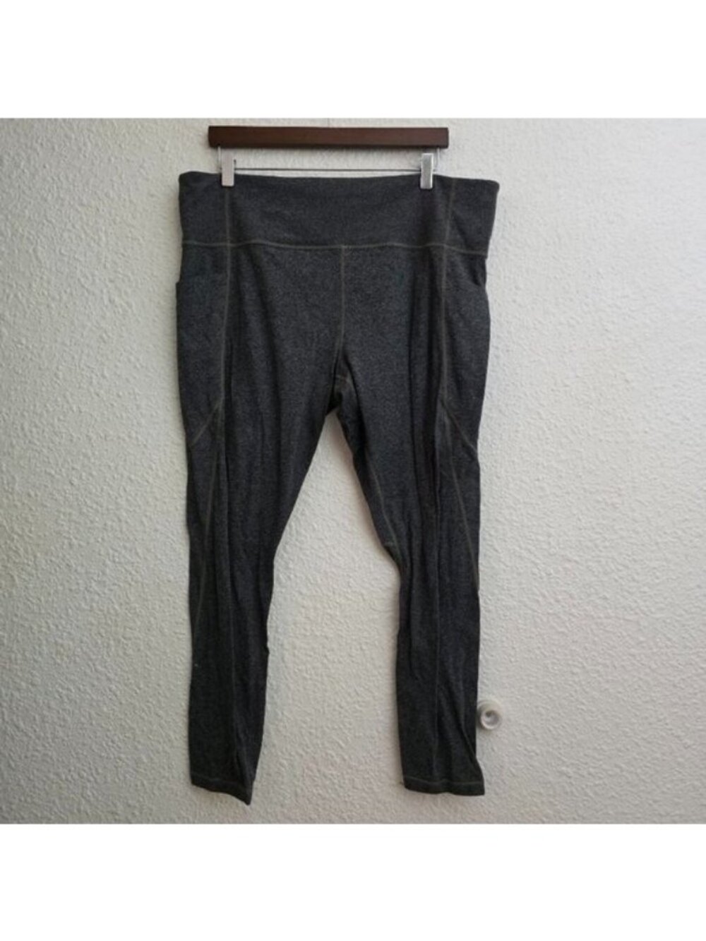 Athleta Salutation Stash Pocket Tights in Heather Gray Women's Plus Size 1X